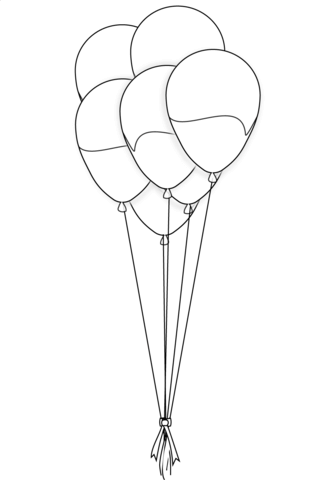 Balony na sznurku