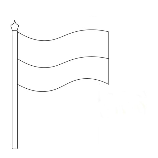 Flaga Polski kolorowanka