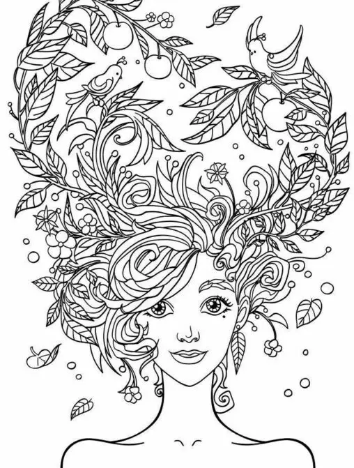 Mandala włosy kobiety