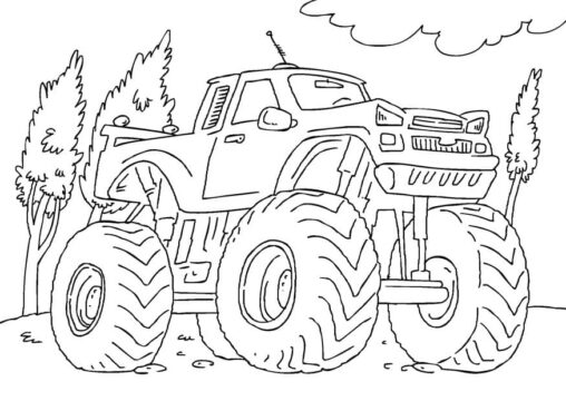 Monster Truck w lesie
