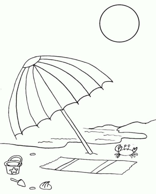 Parasolka na plaży