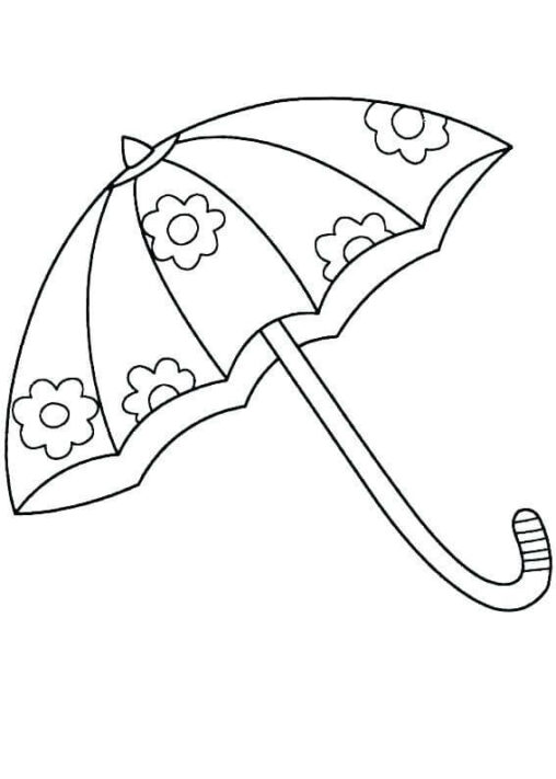 Parasolka w kwiatki