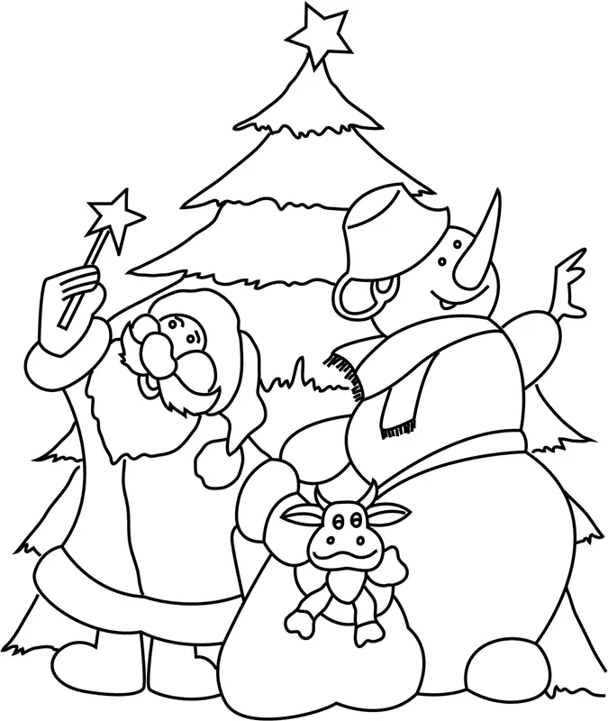 Święty Mikołaj i Bałwan