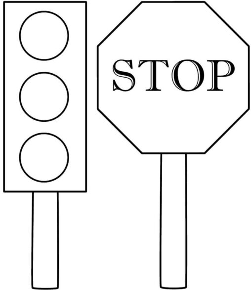 Sygnalizacja i znak stop